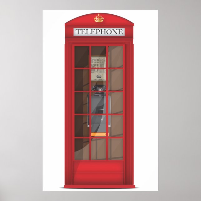 Red Telephone Box Poster (Front)