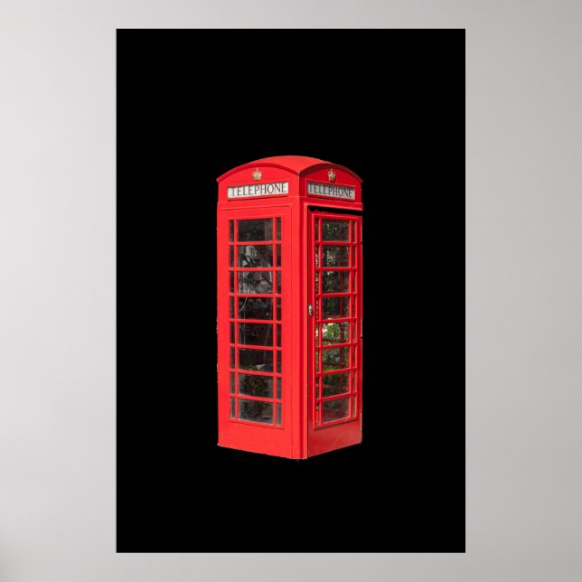 RED TELEPHONE BOX POSTER (Front)