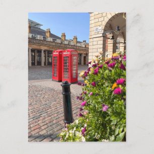 Red Telephones, Covent Garden, London UK Postcard