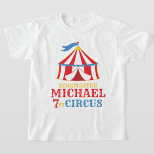 Red Tent Circus Carnival Birthday Shirt