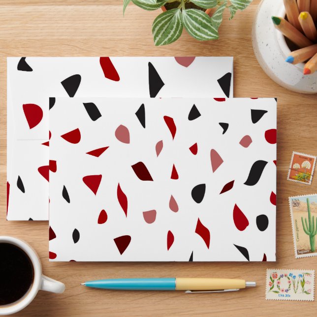 Red Terrazzo Envelope (Desk)