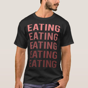 Red Text Eating T-Shirt