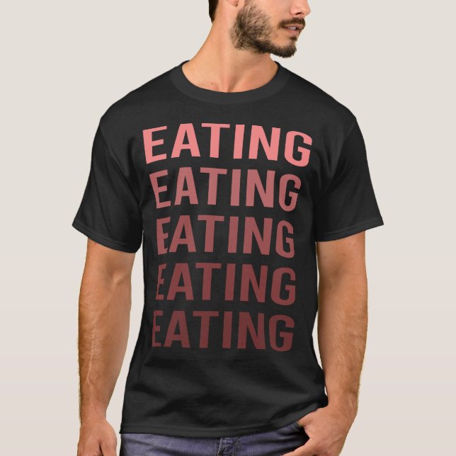 Red Text Eating T-Shirt (Front)