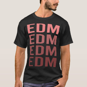 Red Text EDM T-Shirt