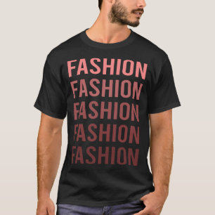 Red Text Fashion T-Shirt