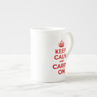 Red Text Keep Calm and Carry On