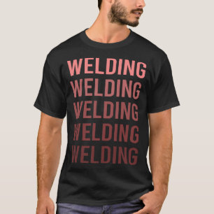 Red Text Welding Weld Welder T-Shirt