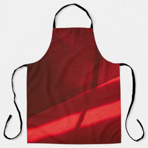 Red textile in close up photography apron