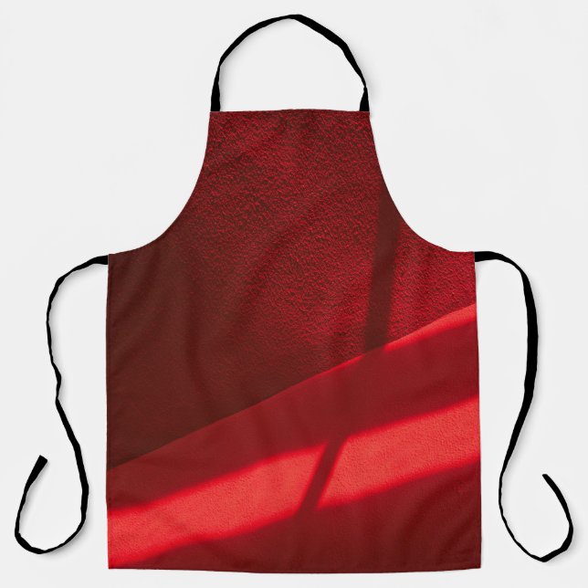 Red textile in close up photography apron (Front)