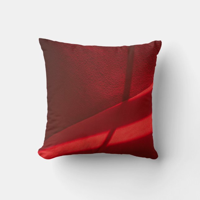 Red textile in close up photography cushion (Front)