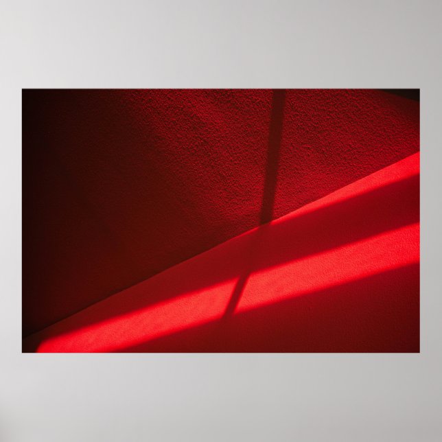 Red textile in close up photography poster (Front)