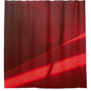 Red textile in close up photography shower curtain