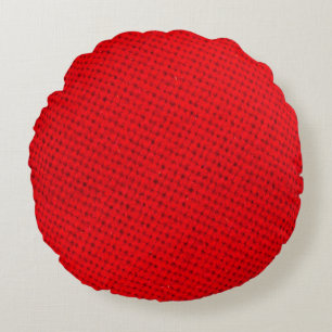 red texture fabric round cushion