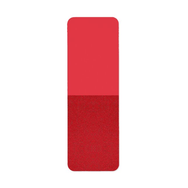 Red Texture Split Custom Design – Customisable Return Address Label (Front)