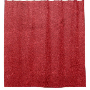 Red texture velvet colour modern shower curtain
