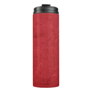 Red texture velvet colour modern thermal tumbler