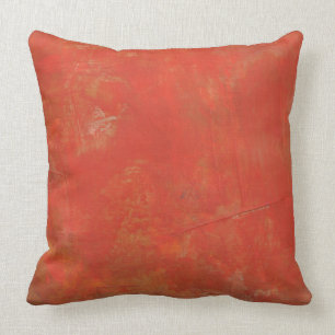 Red Textured Grunge Abstract Background Cushion