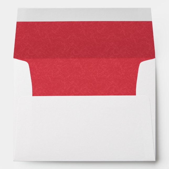 Red textured surface with subtle swirling pattern envelope (Back (Bottom))