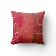 Red Textures, A Gel Print Abstract