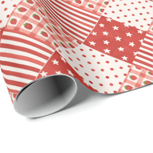 Red Textures Wrapping Paper