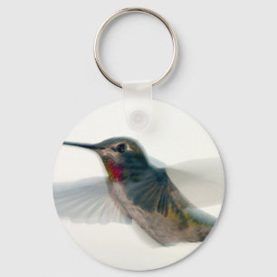Red-Throated Hummingbird Key Ring