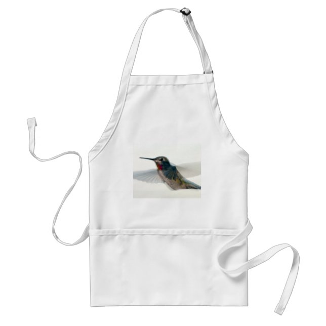Red-Throated Hummingbird Standard Apron (Front)