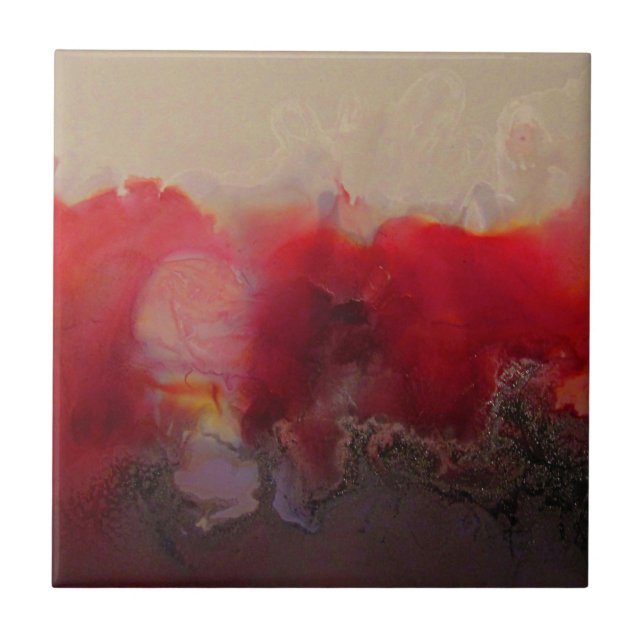 Red Tide Ceramic Tile (Front)