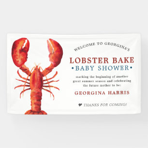 Red Tide   Lobster Bake   Baby Shower Banner
