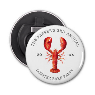 Red Tide   Lobster Bake Custom Bottle Opener