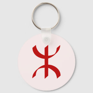 Red TIFINAGH - Berber Tifinagh - Amazigh Tifinagh  Key Ring