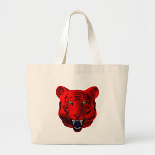 Red Tiger Large Tote Bag
