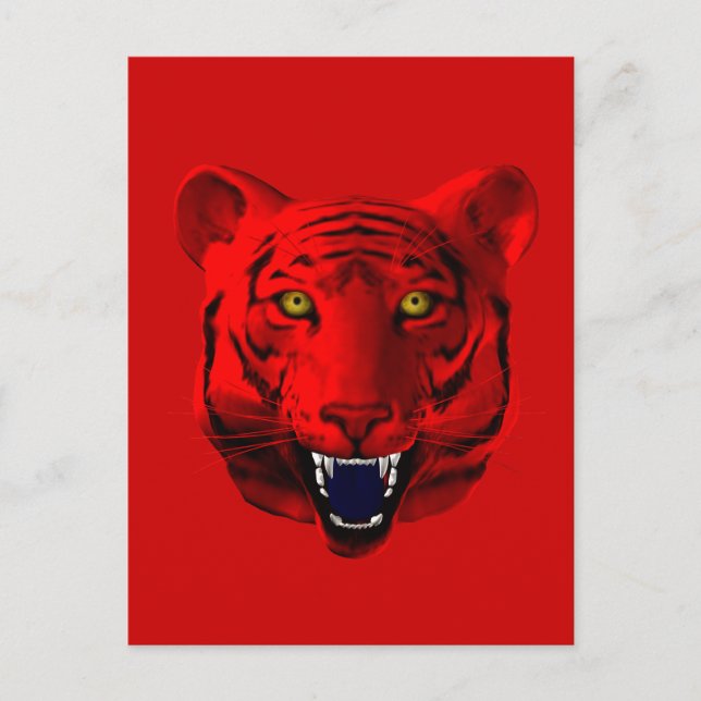 Red Tiger Postcard (Front)