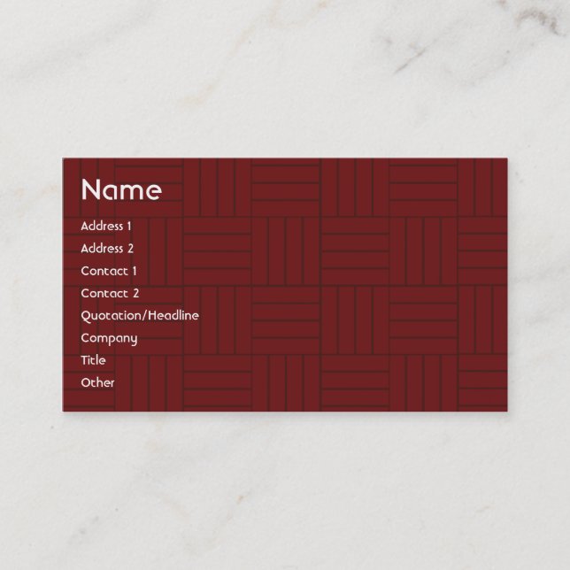 Red Tile - Business Card (Front)