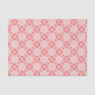 Red tiles Abstract Pattern Tissue Paper