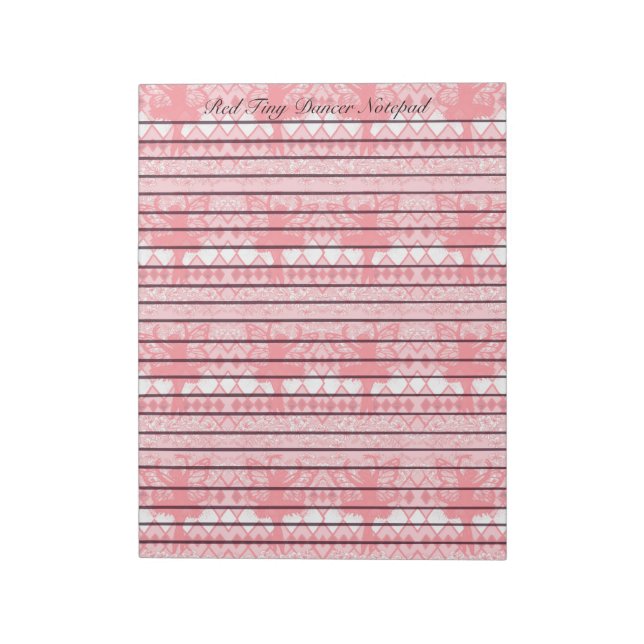Red Tiny Dancer Notepad (Rotated)