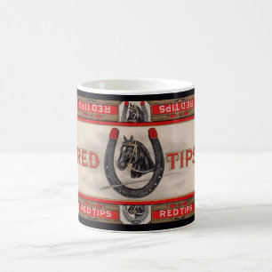 Red Tips cigar label print Coffee Mug
