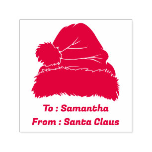 Red To From Santa Claus Xmas Self-inking Stamp