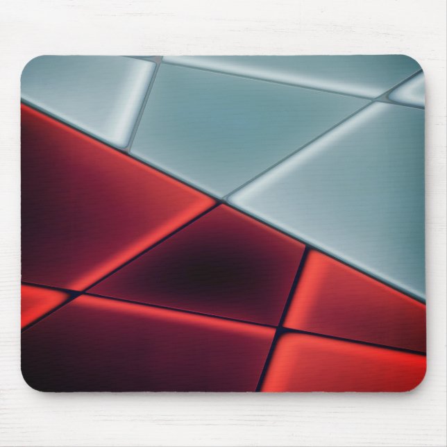 Red to grayish trapezoids with option to change… t mouse pad (Front)