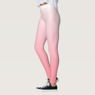 Red to White Gradient Colours Leggings