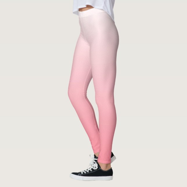 Red to White Gradient Colours Leggings (Left)