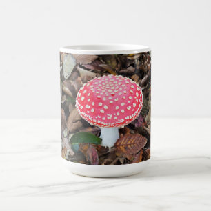 Red toadstool Amanita muscaria Coffee Mug