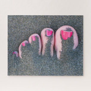 RED TOES 16x20 INCH Jigsaw Puzzle