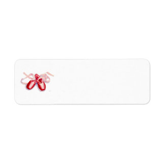 Red Toeshoes Return Address Label