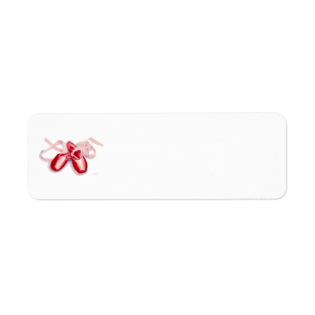 Red Toeshoes Return Address Label (Front)