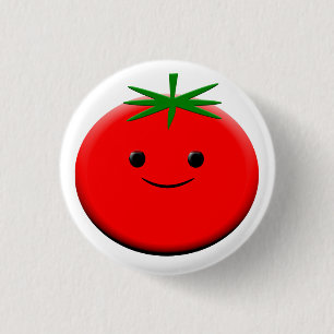 Red Tomato 3 Cm Round Badge