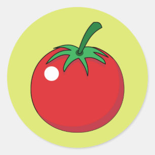 Red Tomato Classic Round Sticker