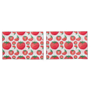 Red Tomato Pattern Cute So Funny     Pillowcase