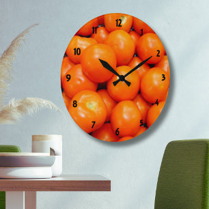 Red Tomatoes Clock
