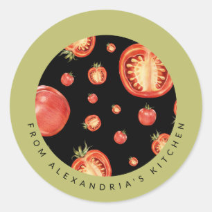 Red Tomatoes   From the Kitchen Of Classic Round Sticker