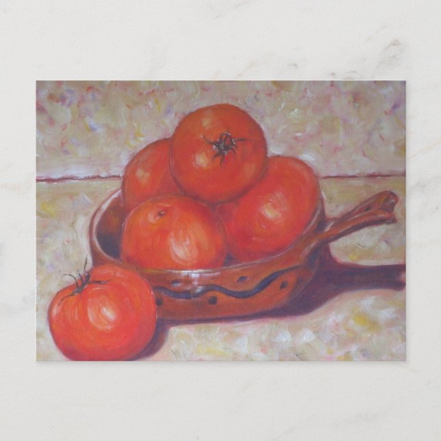 Red Tomatoes in a Dish Postcard (Front)